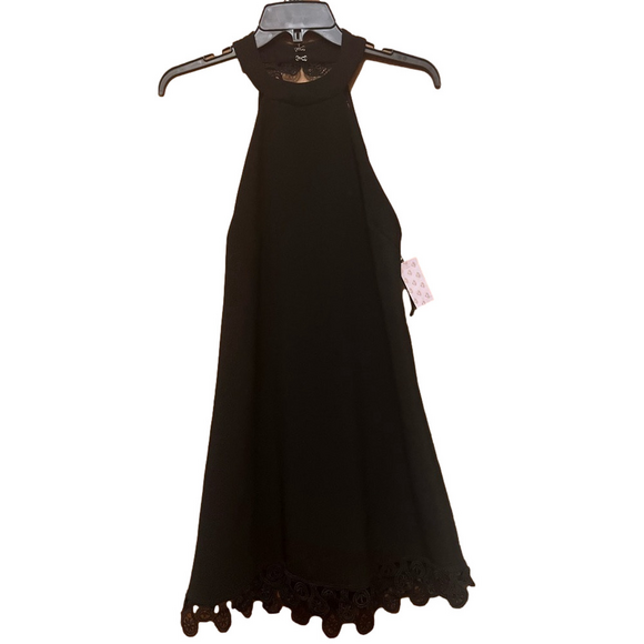 🆕Lulus Black A-Line Halter Dress - Picture 1 of 7